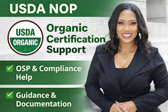 provide usda nop organic certification consulting and documentation support
