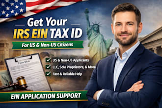 help you get your irs ein tax id for US and non US citizens