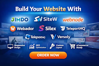 build website using jimdo sitew webnode webador silex teleporthq versoly