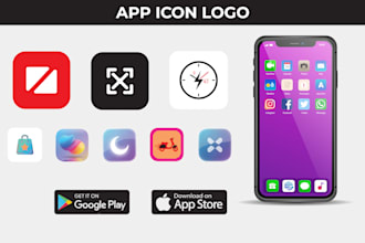 design amazing app icon for mobile app