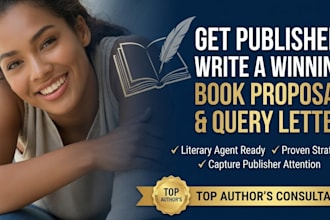 write a professional book proposal and query letter for literary agents