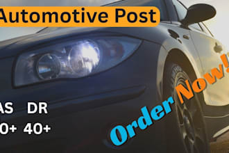 do automotive guest posts and high quality backlinks SEO expert