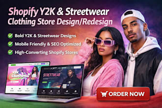 design shopify clothing streetwear store redesign shopify y2k clothing website