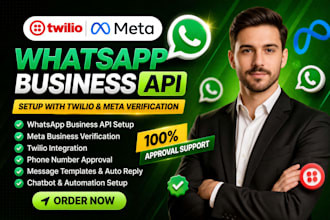 setup whatsapp business API with twilio and verify meta business account