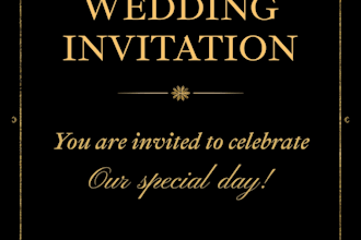 design elegant and modern wedding invitations