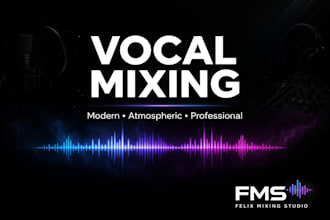 mix your vocals to match your vision while adding my own touch