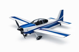design custom 3d rc plane model ready for build 3d printing
