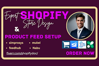 setup shopify store sales channel product feed feedhub simprosys google merchant