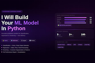build a machine learning model in python