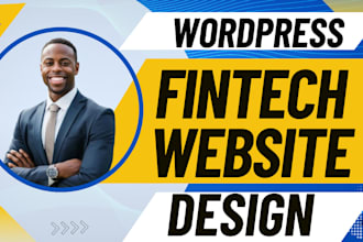 design wordpress fintech website finance website banking website crypto website