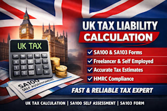 prepare UK tax liability calculation for sa100 self assessment