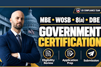 get your mbe, wosb, 8a or dbe certification approved
