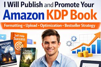 publish your book on amazon kdp with author SEO built in