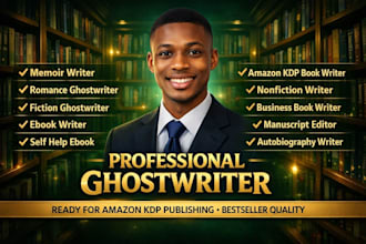 ghostwrite, edit, format your memoir, autobiography, or nonfiction book