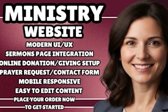 ministry website church website religious website sermon website donation site