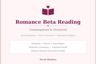 beta read your romance manuscript