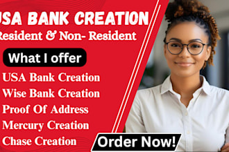 create USA bank setup mercury, wise, stripe, us llc formation