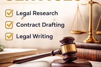 do legal research, contract drafting and legal writing