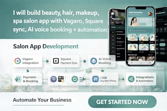build beauty hair makeup spa salon app vagaro square voice booking ai automation