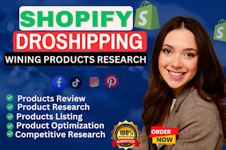 do winning shopify dropshipping products research and upload to shopify store