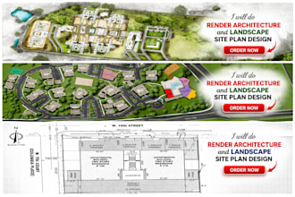 design your 2d site plan and landscape plan, draw site plan for permit
