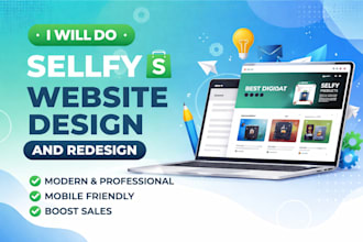 do sellfy website design and redesign