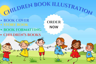 design your children book illustration picture book