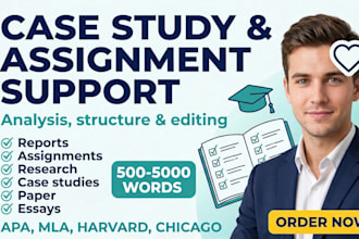 support your case study, report, essay and assignment with research