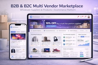 develop a b2b and b2c multi vendor marketplace app