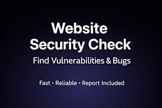 find security vulnerabilities and bugs in your website