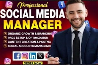 manage your social media and grow your business professional