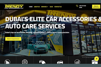 design car accessories shopify store auto part website automotive website