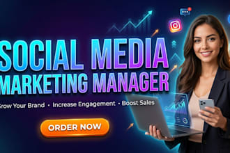 be your social media manager social media marketing manager social media post