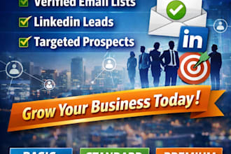 do b2b lead generation linkedin leads verified email list
