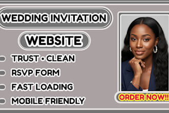 wedding invitation website, wedding rsvp website, digital wedding invite