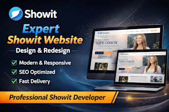 design, redesign customize showit website landing page showit template blog seo