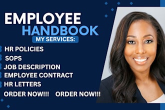 create custom employee handbook, HR manuals and policy procedures for company