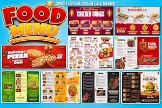 menu design restaurant menu food menu digital menu