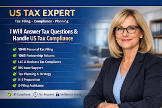 answer tax questions and provide US tax compliance, planning services