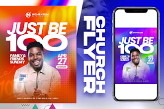 do appealing church flyer design, party or event flyer