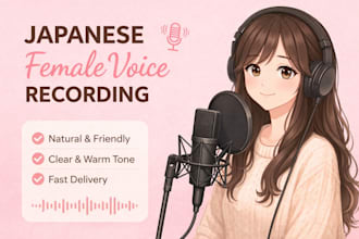 record a japanese voice for youtube and social media