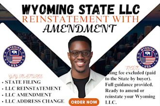 amend or reinstate your wyoming llc for US or non US residents