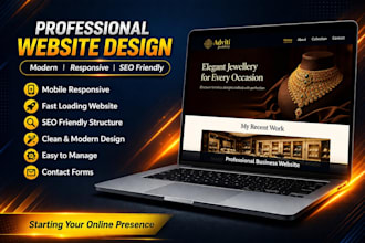create a professional website for your business