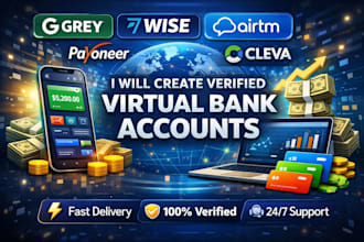 set up and verify your virtual bank account securely