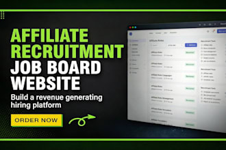 build ai affiliate recruitment job board and hiring website