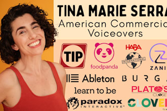 be your female american commercial voiceover