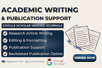 backdate, write and publish research article in google scholar indexed journal