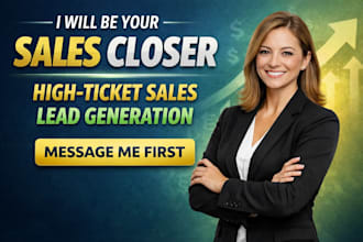sales closer sales agent sales representative salesperson lead generation expert