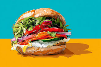 design food pop art of your food pop art