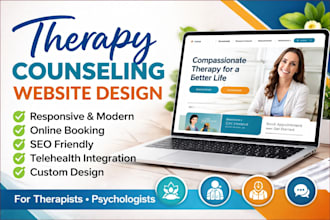 build therapy website design counselling psychotherapy medical mental website